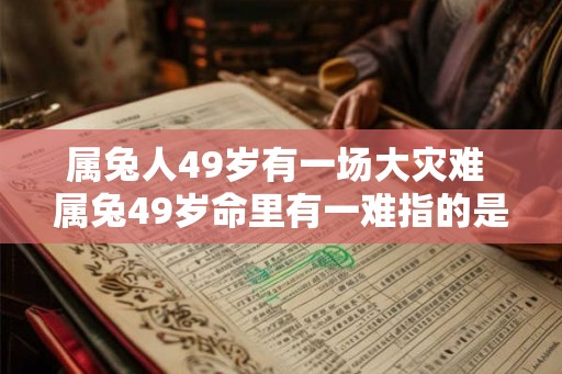 属兔人49岁有一场大灾难 属兔49岁命里有一难指的是什么