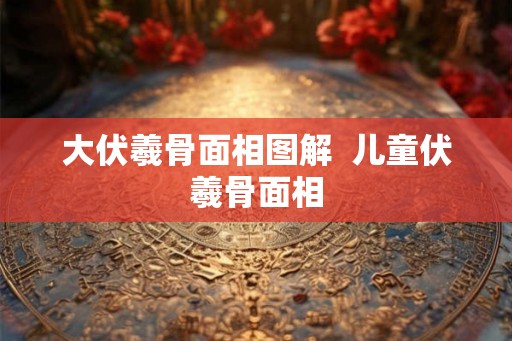 大伏羲骨面相图解  儿童伏羲骨面相