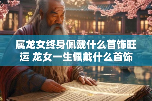 属龙女终身佩戴什么首饰旺运 龙女一生佩戴什么首饰旺运