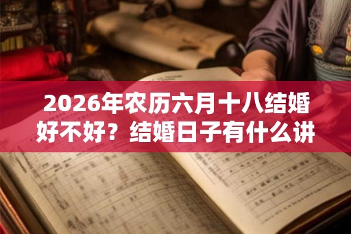 2026年农历六月十八结婚好不好？结婚日子有什么讲究？
