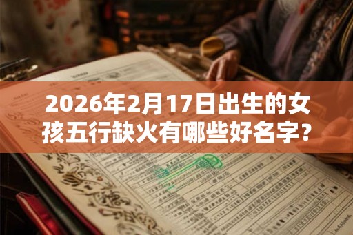 2026年2月17日出生的女孩五行缺火有哪些好名字？
