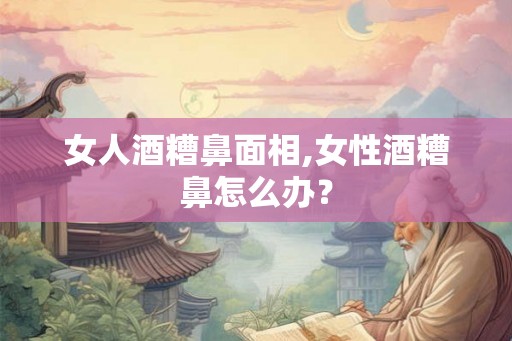 女人酒糟鼻面相,女性酒糟鼻怎么办？