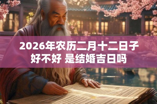 2026年农历二月十二日子好不好 是结婚吉日吗 2026年农历二月十二日子好不好 是结婚吉日吗