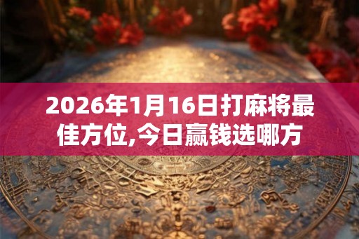 2026年1月16日打麻将最佳方位,今日赢钱选哪方