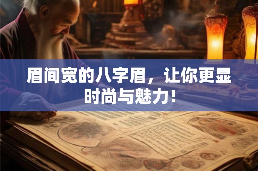 眉间宽的八字眉，让你更显时尚与魅力！