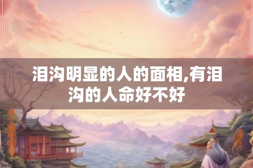 泪沟明显的人的面相,有泪沟的人命好不好