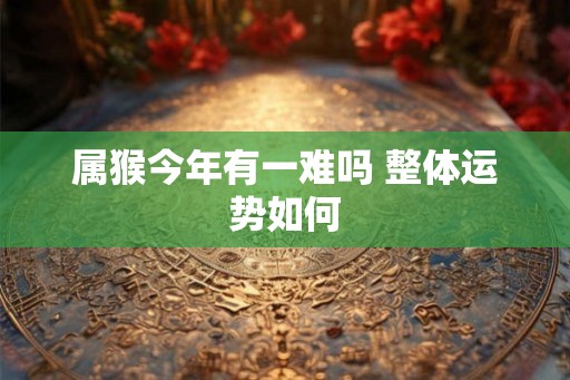 属猴今年有一难吗 整体运势如何