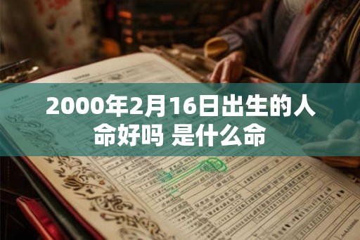 2000年2月16日出生的人命好吗 是什么命