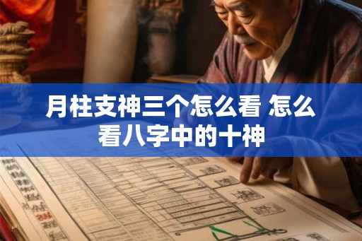 月柱支神三个怎么看 怎么看八字中的十神