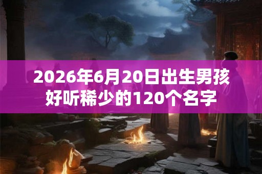 2026年6月20日出生男孩好听稀少的120个名字