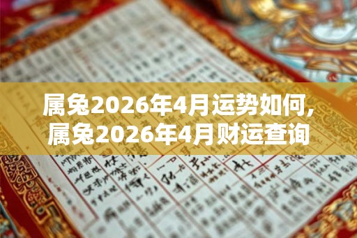 属兔2026年4月运势如何,属兔2026年4月财运查询
