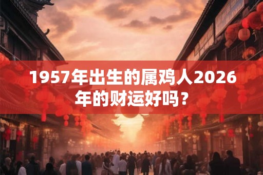 1957年出生的属鸡人2026年的财运好吗？