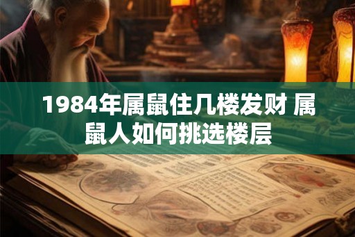 1984年属鼠住几楼发财 属鼠人如何挑选楼层