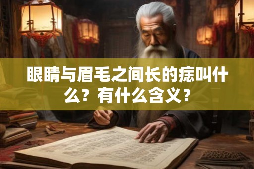 眼睛与眉毛之间长的痣叫什么？有什么含义？