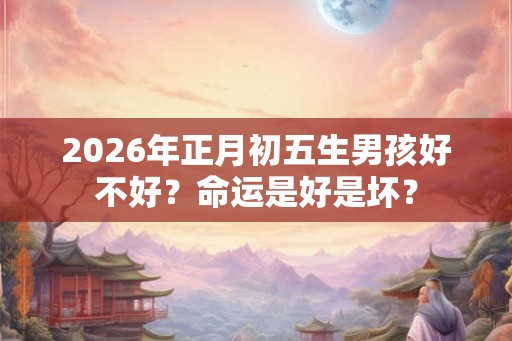 2026年正月初五生男孩好不好？命运是好是坏？