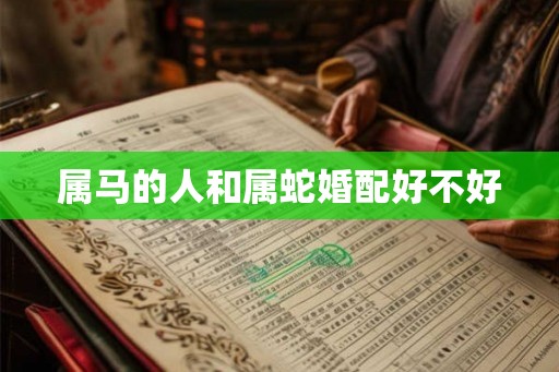 属马的人和属蛇婚配好不好 属马的人和属蛇婚配好不好