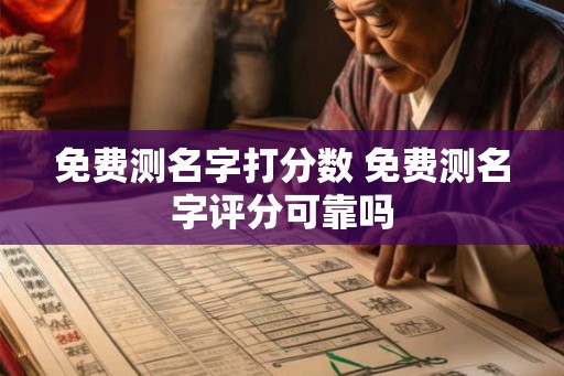 免费测名字打分数 免费测名字评分可靠吗