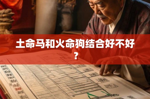 土命马和火命狗结合好不好？