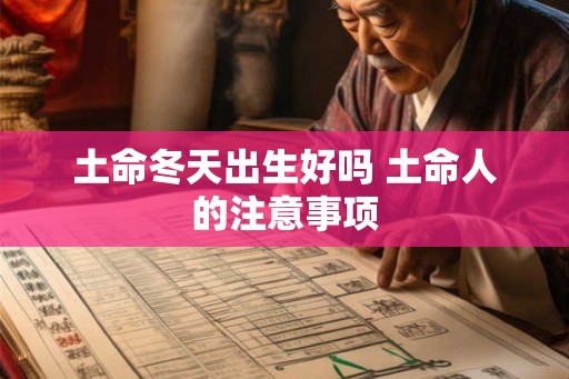 土命冬天出生好吗 土命人的注意事项