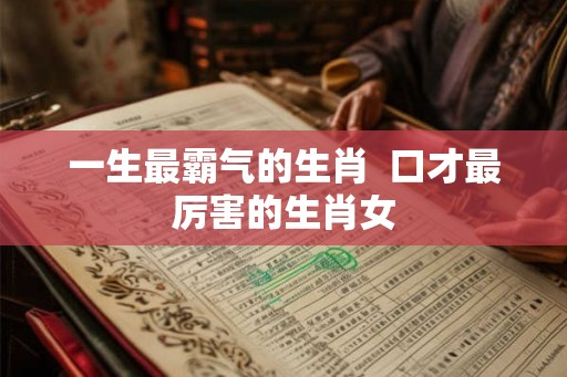 一生最霸气的生肖 口才最厉害的生肖女 一生最霸气的生肖 口才最厉害的生肖女