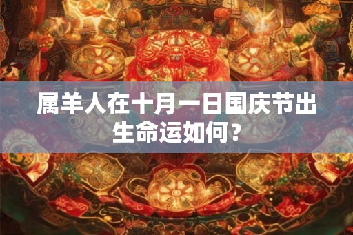 属羊人在十月一日国庆节出生命运如何? 属羊人在十月一日国庆节出生命运如何?