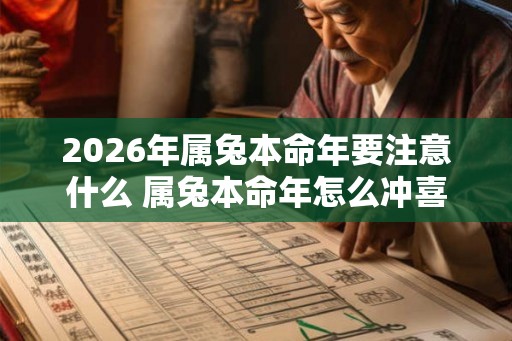 2026年属兔本命年要注意什么 属兔本命年怎么冲喜 2026年属兔本命年要注意什么 属兔本命年怎么冲喜