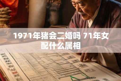 1971年猪会二婚吗 71年女配什么属相