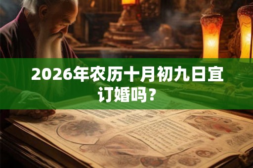 2026年农历十月初九日宜订婚吗？
