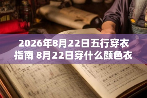 2026年8月22日五行穿衣指南 8月22日穿什么颜色衣服最旺运