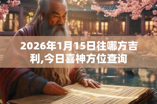 2026年1月15日往哪方吉利,今日喜神方位查询