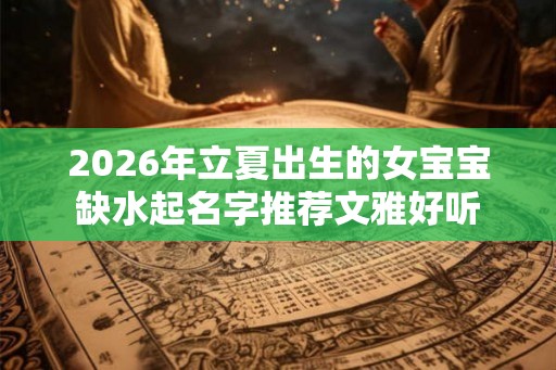 2026年立夏出生的女宝宝缺水起名字推荐文雅好听 2026年立夏出生的女宝宝缺水起名字推荐文雅好听