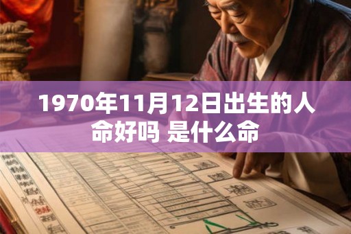 1970年11月12日出生的人命好吗 是什么命