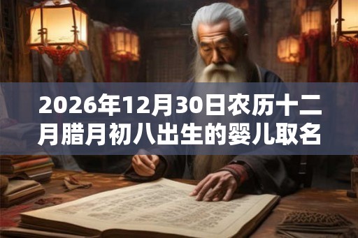 2026年12月30日农历十二月腊月初八出生的婴儿取名字大全
