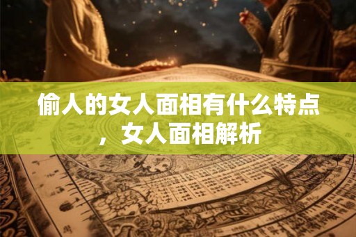 偷人的女人面相有什么特点，女人面相解析