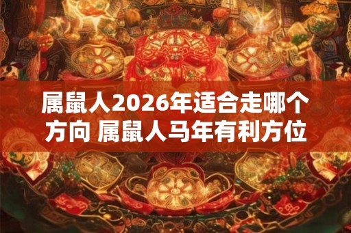 属鼠人2026年适合走哪个方向 属鼠人马年有利方位