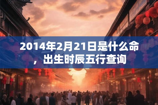 2014年2月21日是什么命，出生时辰五行查询