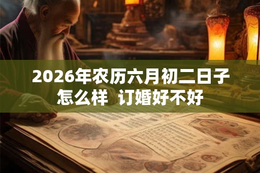 2026年农历六月初二日子怎么样  订婚好不好