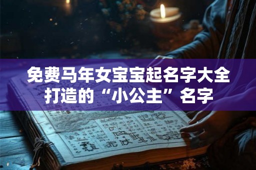 免费马年女宝宝起名字大全打造的“小公主”名字