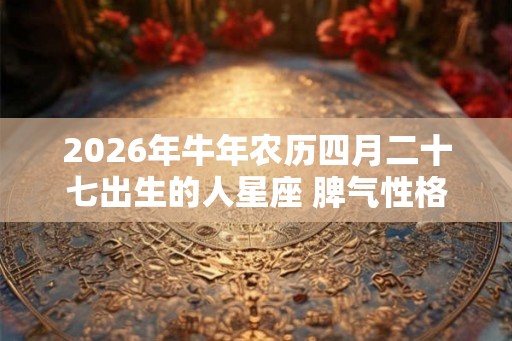 2026年牛年农历四月二十七出生的人星座 脾气性格有什么特征