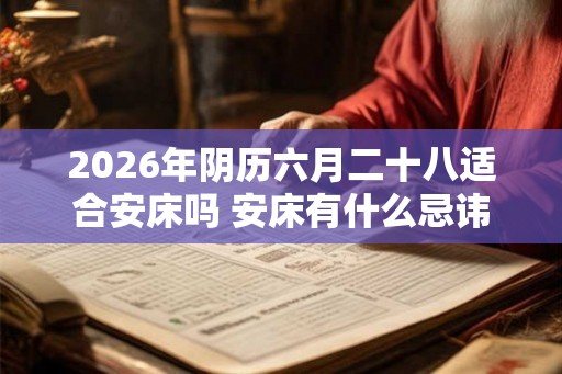 2026年阴历六月二十八适合安床吗 安床有什么忌讳