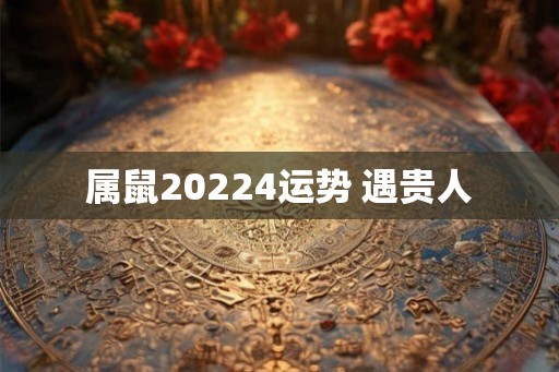 属鼠20224运势 遇贵人