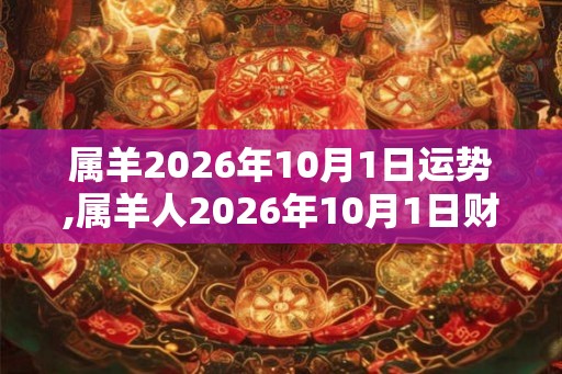 属羊2026年10月1日运势,属羊人2026年10月1日财运,生肖羊2026年10月1日运势