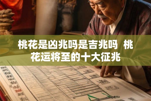 桃花是凶兆吗是吉兆吗  桃花运将至的十大征兆