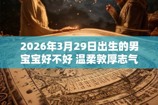 2026年3月29日出生的男宝宝好不好 温柔敦厚志气过人
