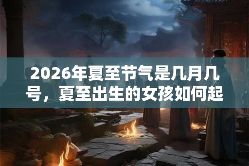 2026年夏至节气是几月几号，夏至出生的女孩如何起名字