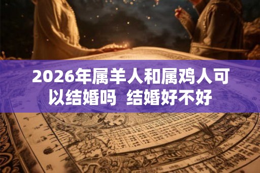 2026年属羊人和属鸡人可以结婚吗  结婚好不好