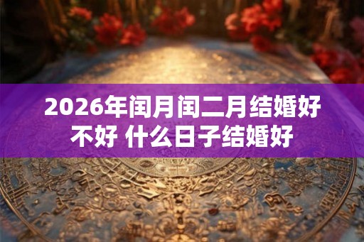 2026年闰月闰二月结婚好不好 什么日子结婚好