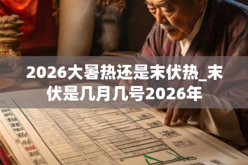 2026大暑热还是末伏热_末伏是几月几号2026年
