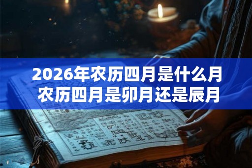 2026年农历四月是什么月 农历四月是卯月还是辰月