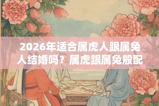 2026年适合属虎人跟属兔人结婚吗？属虎跟属兔般配吗？